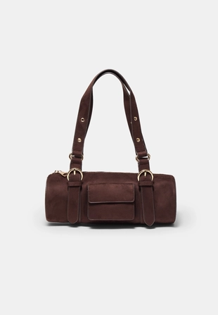 Сумка-боулинг с металлическими деталями- Заказать в России