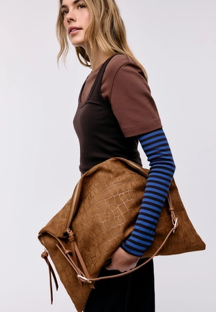 Мягкая сумка на плечо на молнии- Заказать в России