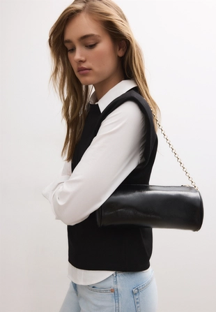 Сумка на плечо с ремешком-цепочкой- Заказать в России