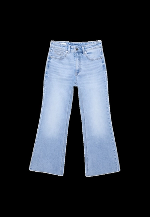 Укороченные джинсы клеш D78- Заказать в России