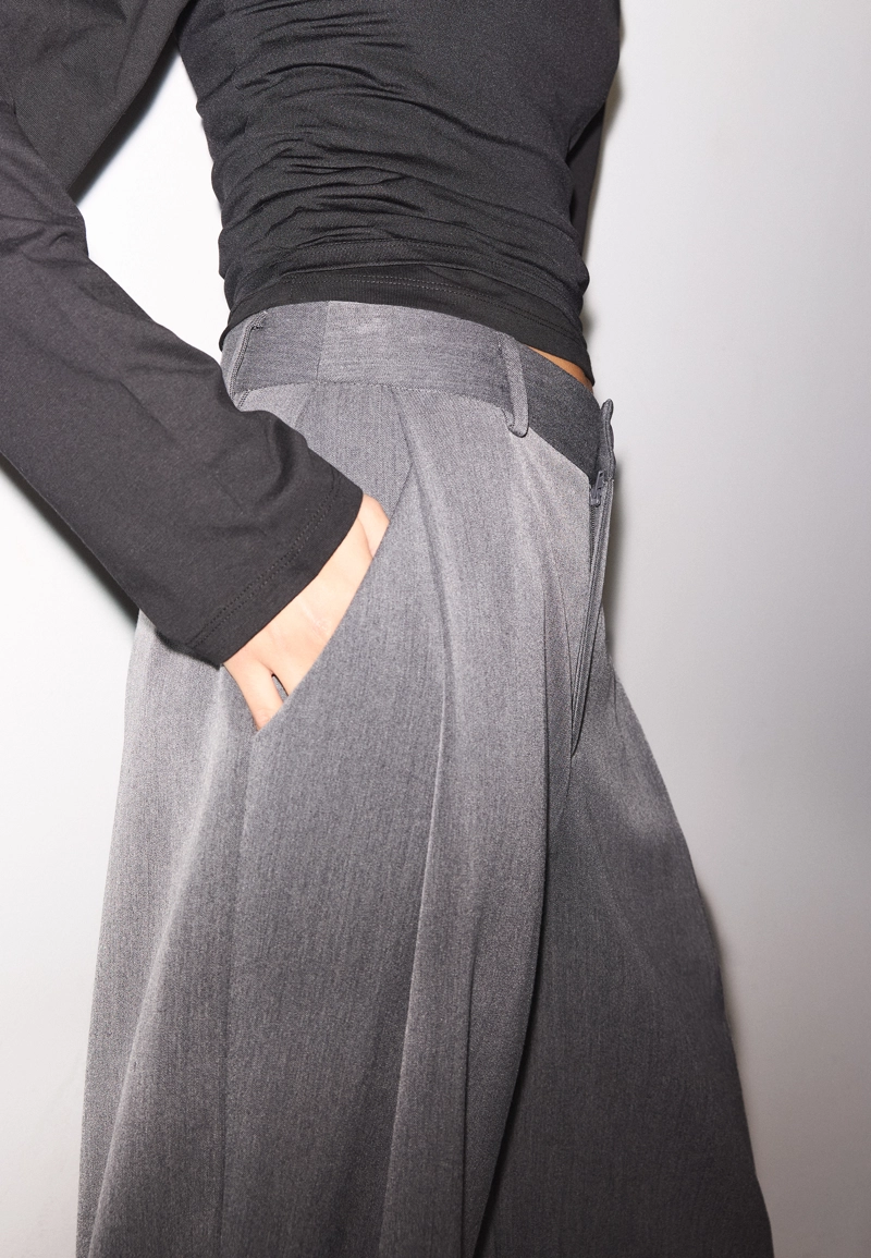 Брюки barrel со складками