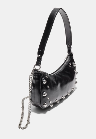 Сумка на плечо «луна» с заклепками- Заказать в России