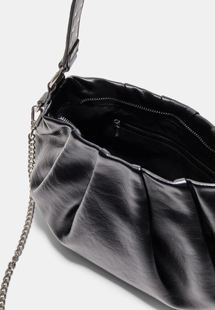 Сумка через плечо со складками и ремешком- Заказать в России