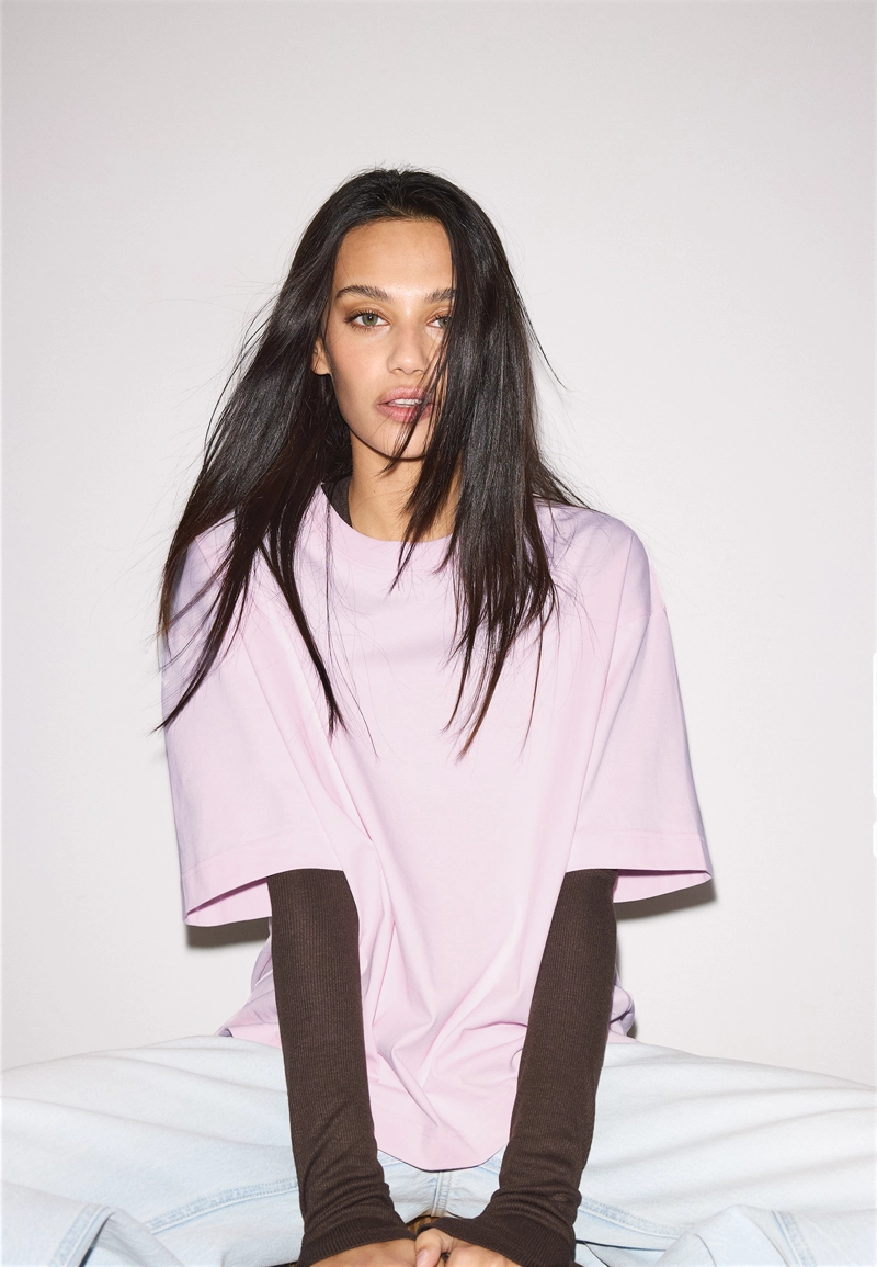 Футболка оверсайз с короткими рукавами