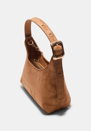 Сумка на плечо из искусственной замши с пряжкой- Заказать в России