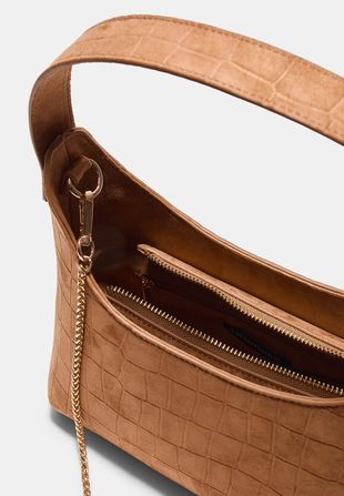 Сумка на плечо из искусственной замши с пряжкой- Заказать в России