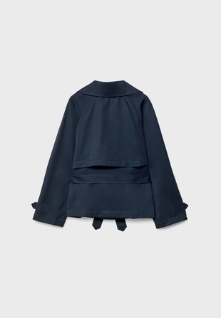 Короткий струящийся тренч с поясом- Заказать в России