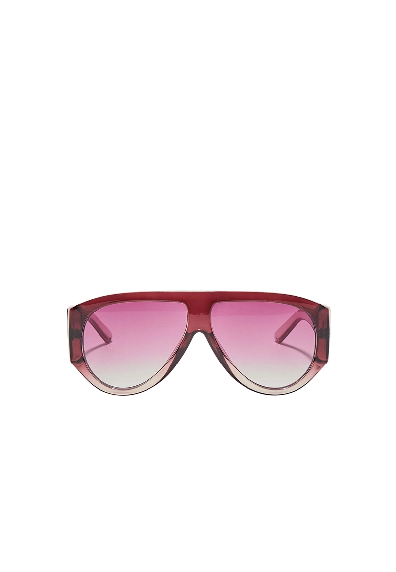 Овальные очки в оправе из ацетата