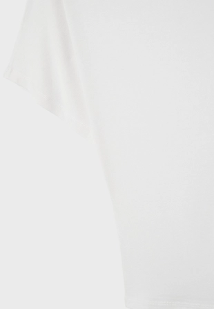 Футболка с вырезом-лодочкой и короткими рукавами- Заказать в России