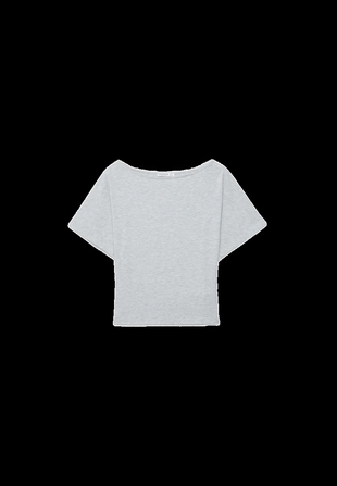 Футболка с вырезом-лодочкой и короткими рукавами- Заказать в России