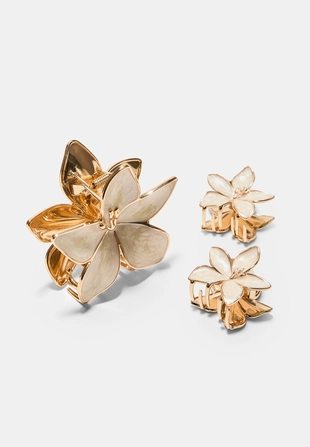 Набор из 3 зажимов для волос «цветок»- Заказать в России