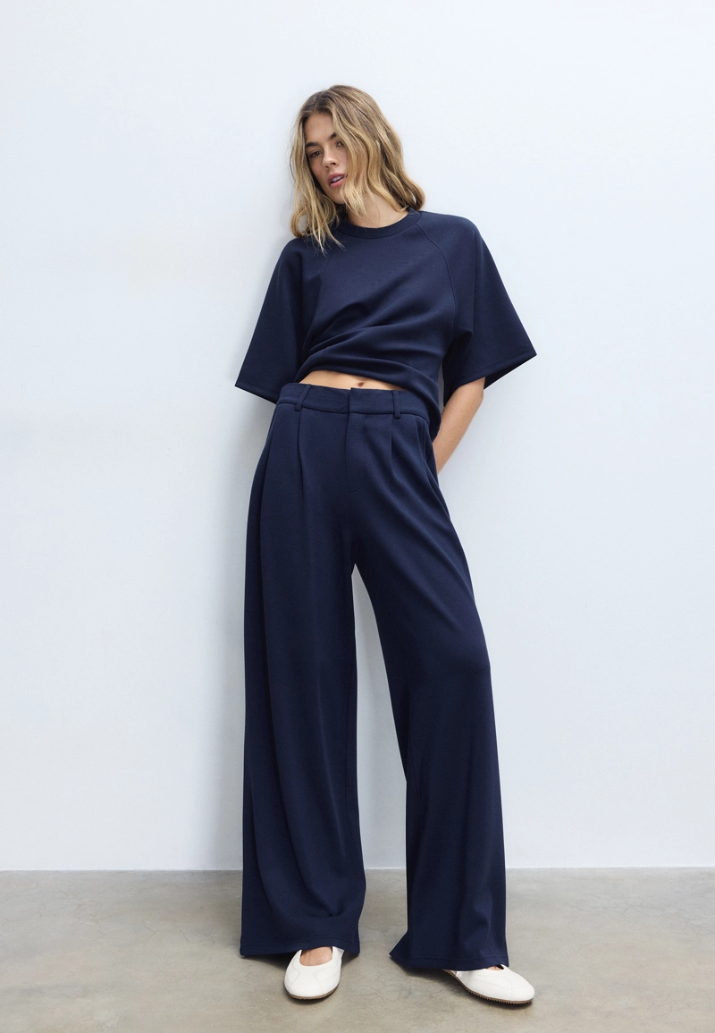 Брюки классические из мягкой ткани