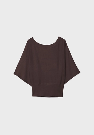 Вязаный свитер с широкими рукавами- Заказать в России