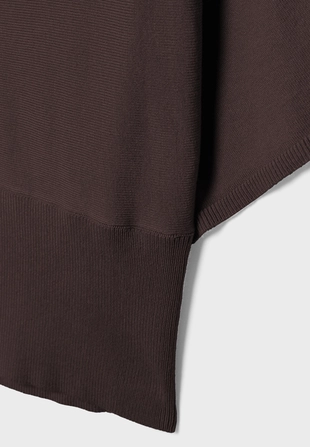 Вязаный свитер с широкими рукавами- Заказать в России