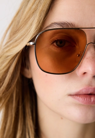 Квадратные солнцезащитные очки-авиаторы- Заказать в России