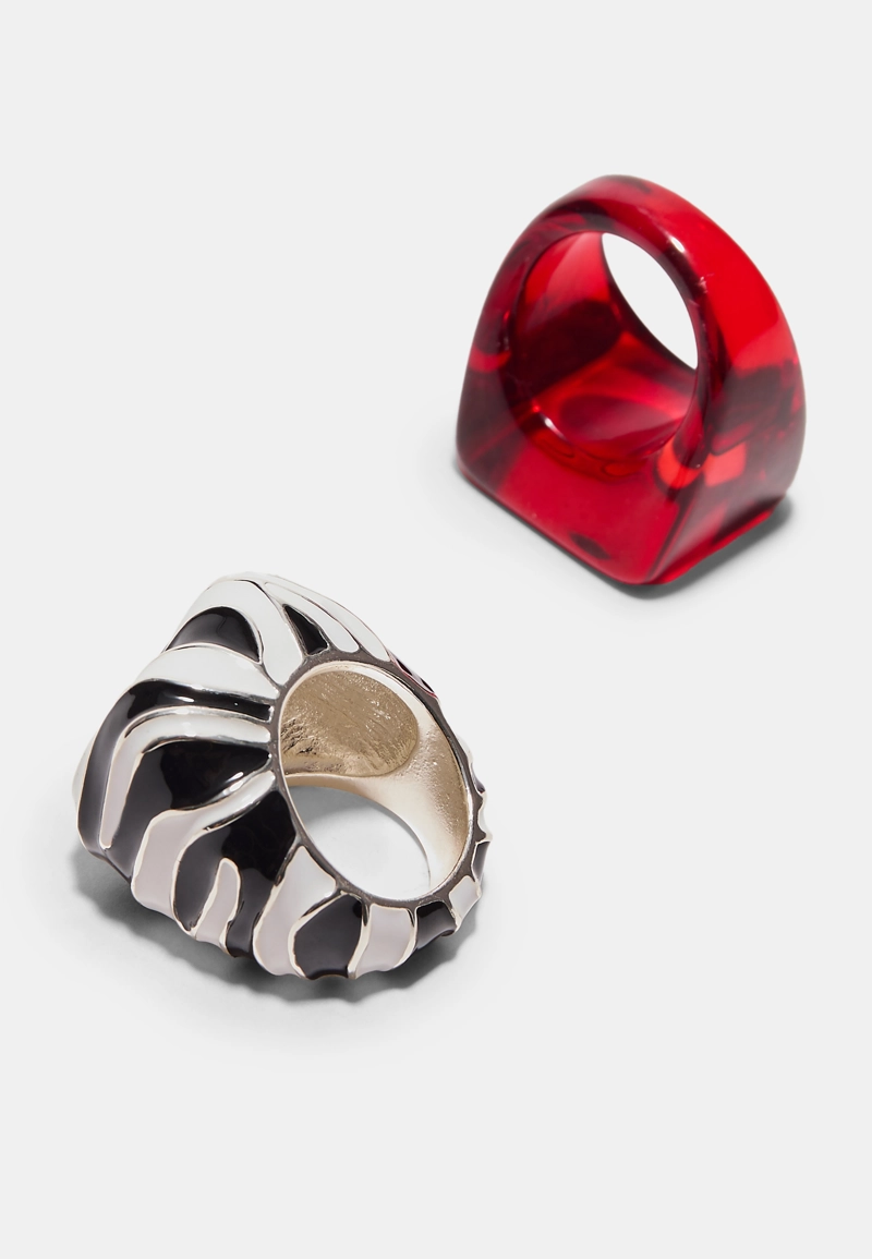 Набор из 2 комбинированных колец