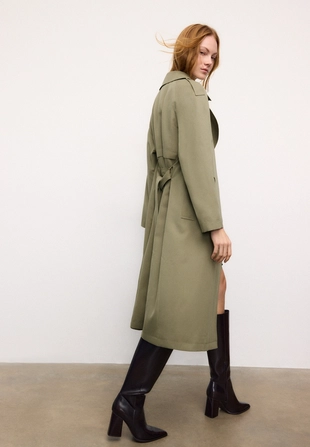 Длинный струящийся тренч- Заказать в России