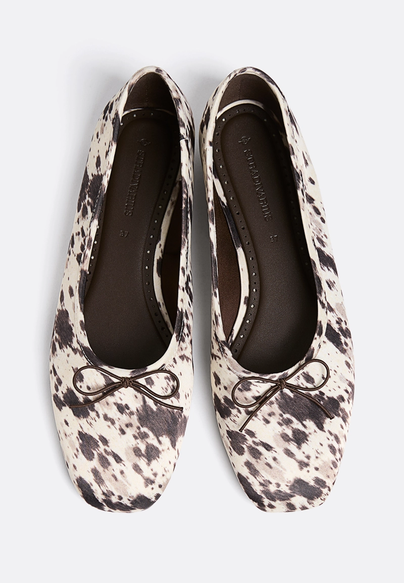 Балетки с анималистическим принтом