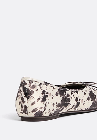 Балетки с анималистическим принтом- Заказать в России