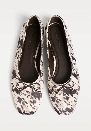 Балетки с анималистическим принтом- Заказать в России