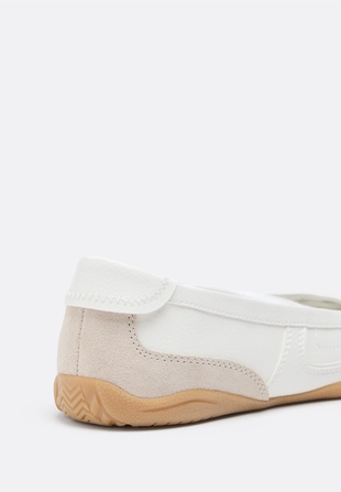 Балетки спортивного типа с завязками- Заказать в России