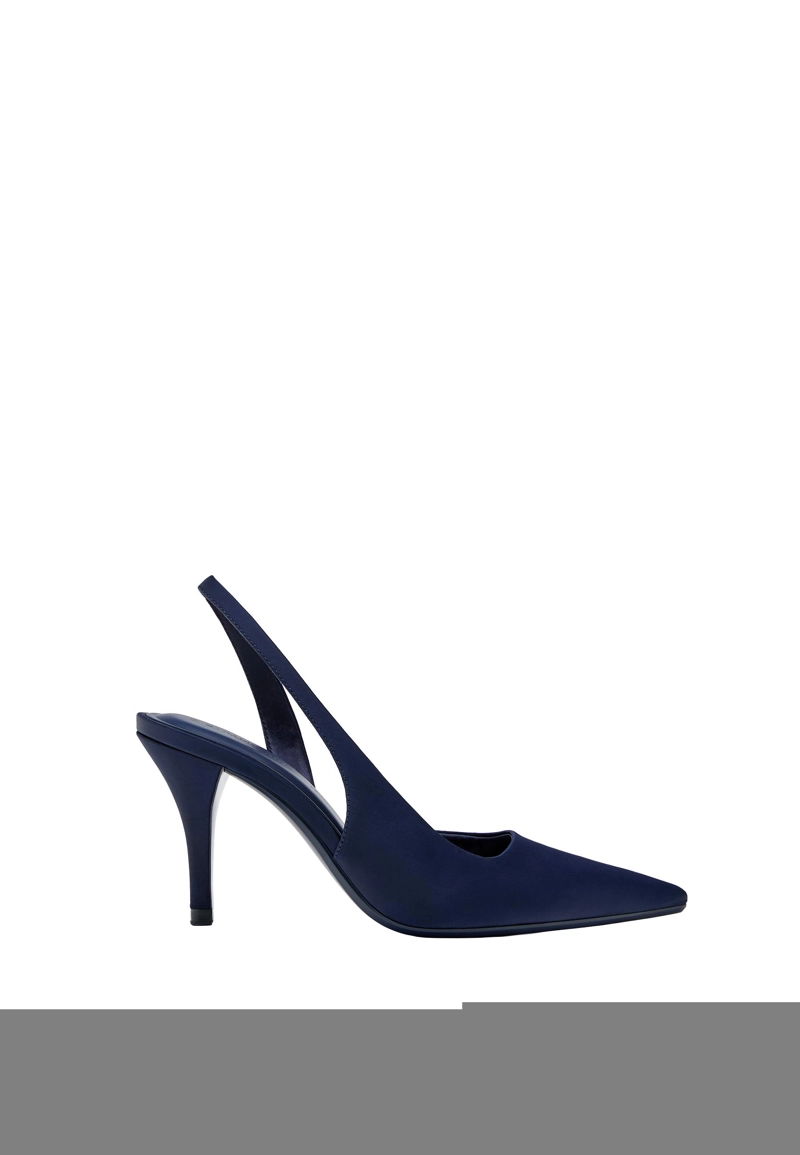 Туфли на каблуке с атласным эффектом