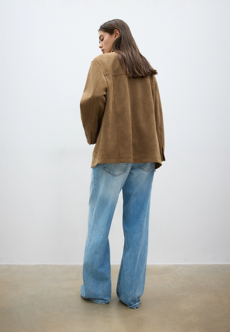 Куртка из искусственной замши