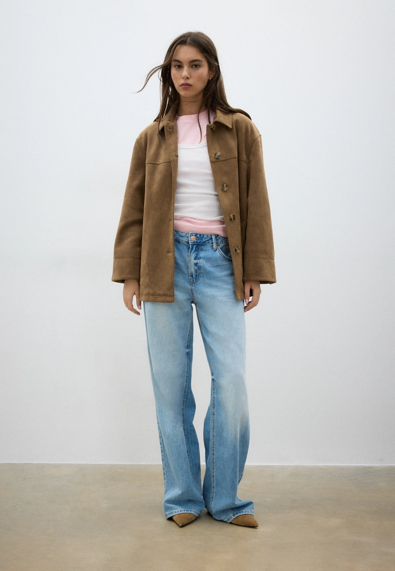 Куртка из искусственной замши