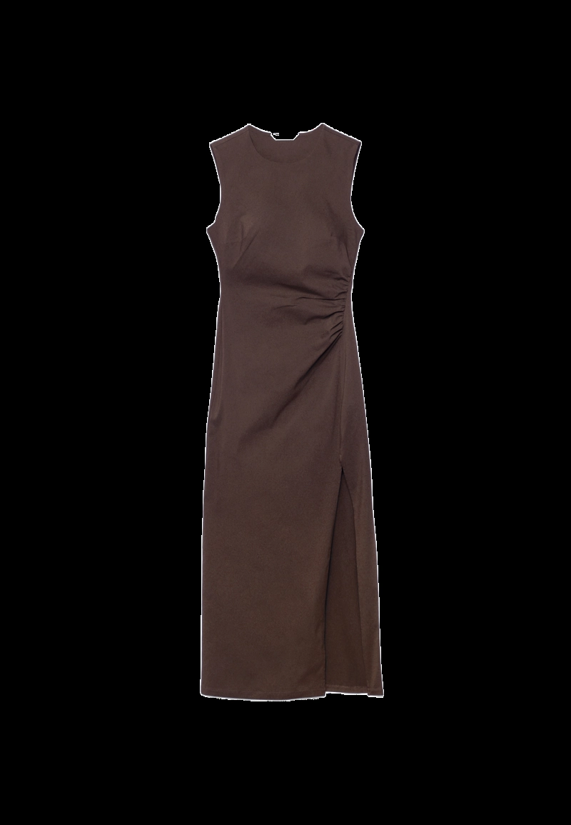 Платье миди из бенгалина без рукавов