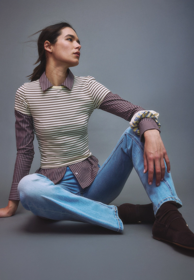 Джинсы D67 зауженные bootcut