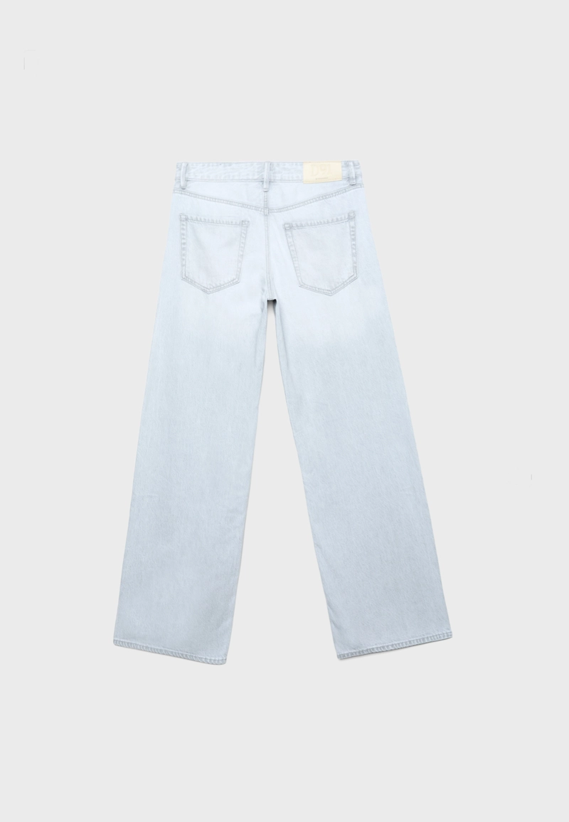 Джинсы D91 с низкой посадкой и широкими штанинами