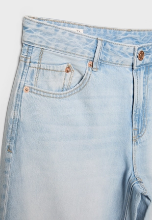 Джинсы D91 с низкой посадкой и широкими штанинами- Заказать в России