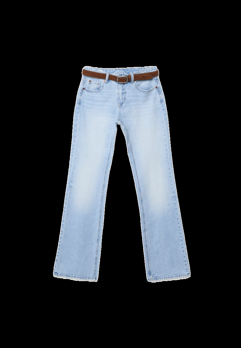 Джинсы D68 фасона bootcut с поясом