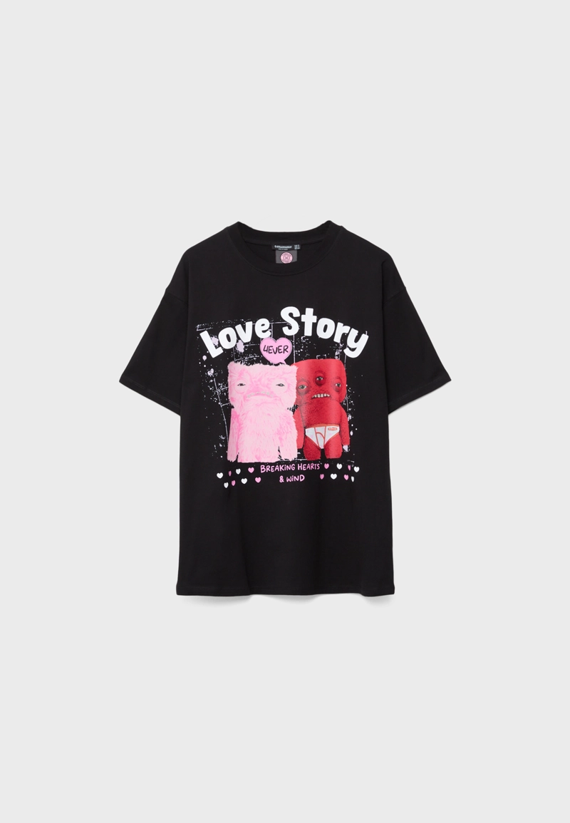 Футболка оверсайз с принтом