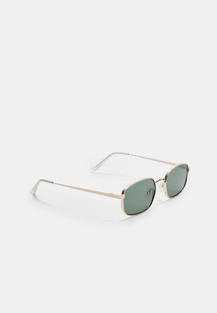 Металлические прямоугольные солнцезащитные очки- Заказать в России