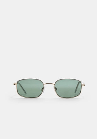 Металлические прямоугольные солнцезащитные очки- Заказать в России