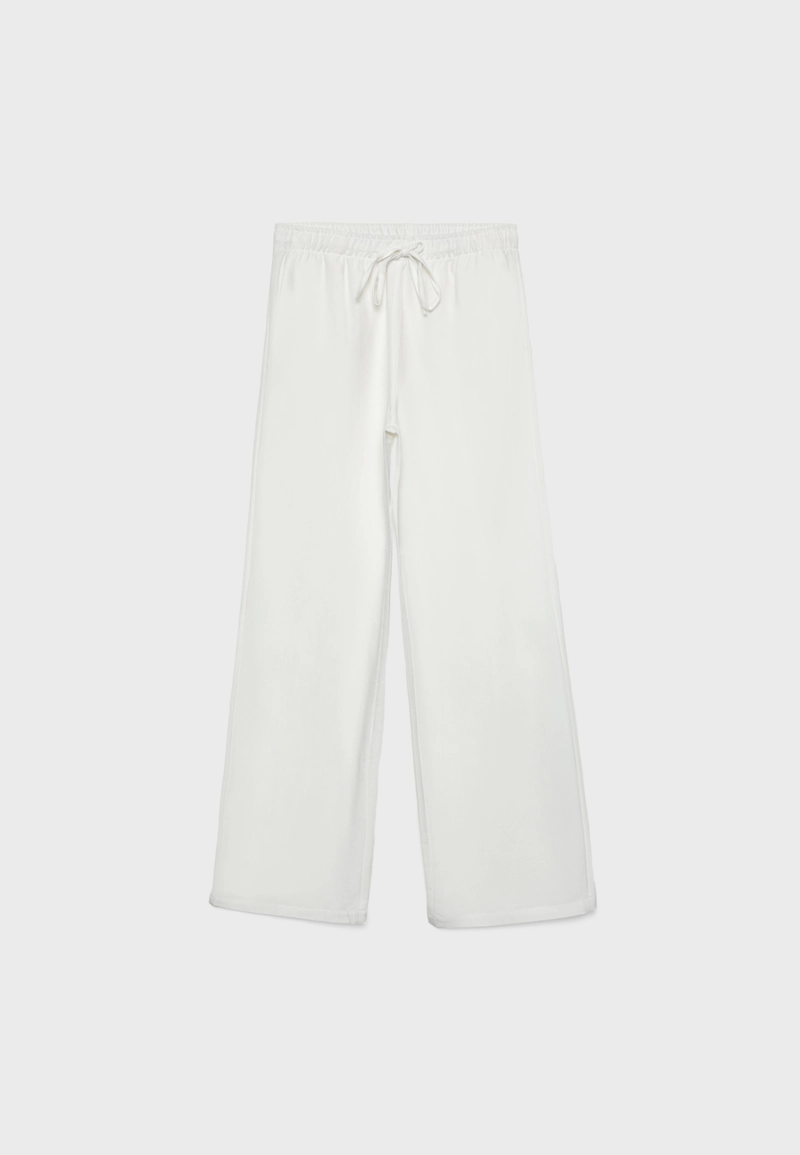 Льняные брюки на кулиске