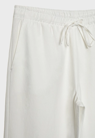 Льняные брюки на кулиске- Заказать в России