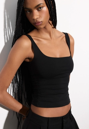 Майка с широкими бретелями- Заказать в России