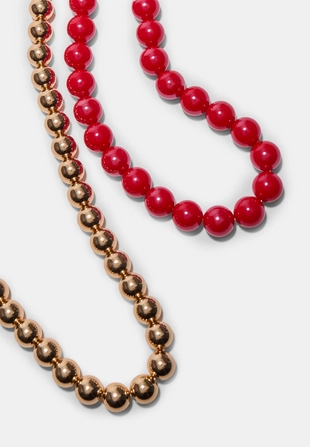 Набор из двух ожерелий с бусинами- Заказать в России