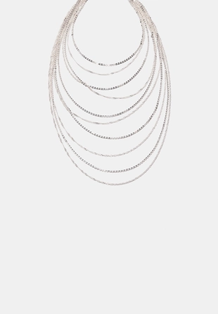 Длинное многорядное ожерелье- Заказать в России