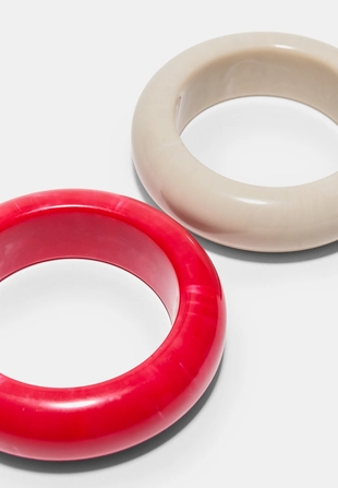 Набор из 2 браслетов из ацетата- Заказать в России