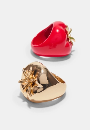 Набор из 2 колец «томат»- Заказать в России