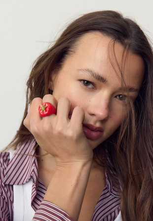 Набор из 2 колец «томат»- Заказать в России