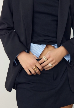 Набор из 3 колец с заклепками- Заказать в России