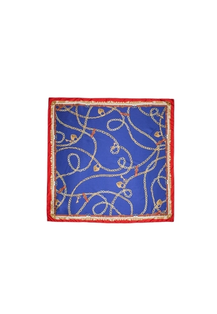 Шелковый платок с цепями- Заказать в России