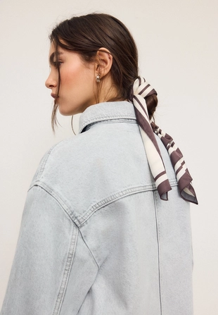 Платок в широкую полоску- Заказать в России