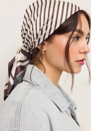 Платок в широкую полоску- Заказать в России