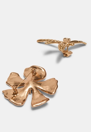 Набор из 2 брошей: стрекоза и цветок- Заказать в России