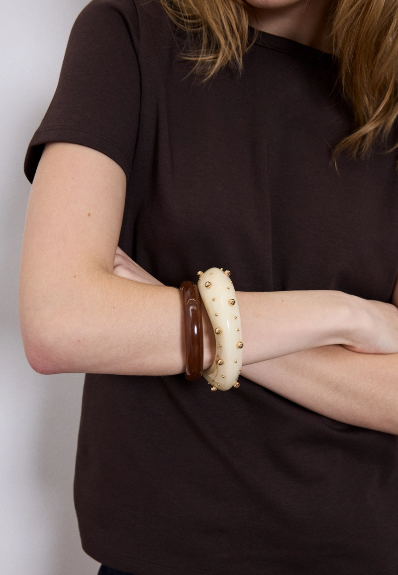 Набор из 2 комбинированных браслетов